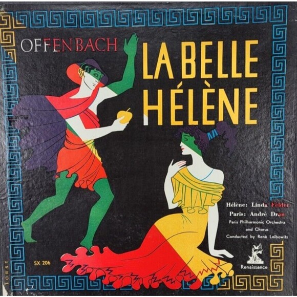 Offenbach La Belle Helene Renaissance Helene-Linda Felder Paris-Andre Dran Vinyl - Picture 5 of 11